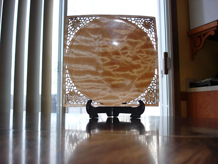 Quilted maple pierced