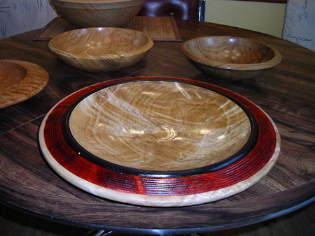birch burl platter 